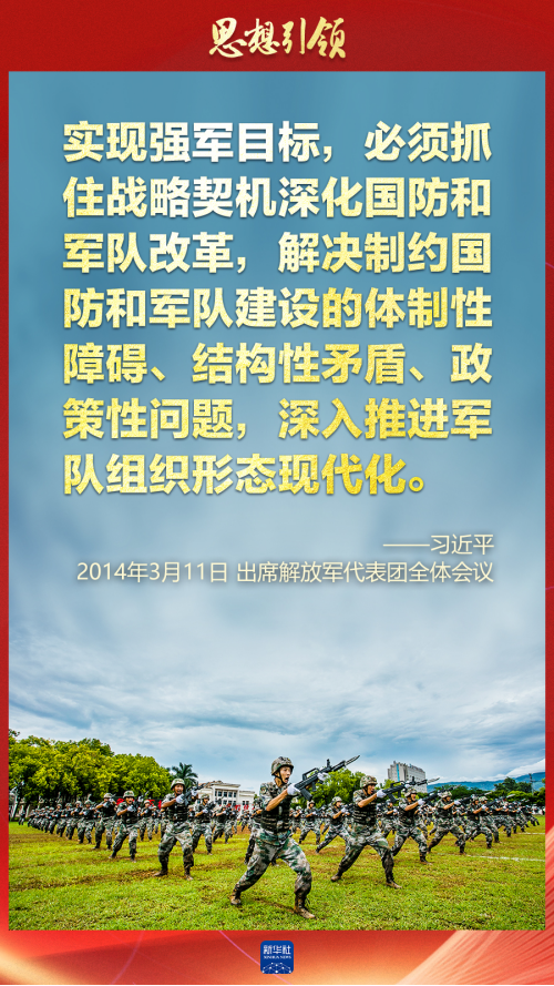 思想引領(lǐng)｜兩會上，習(xí)主席這樣談強(qiáng)軍之路