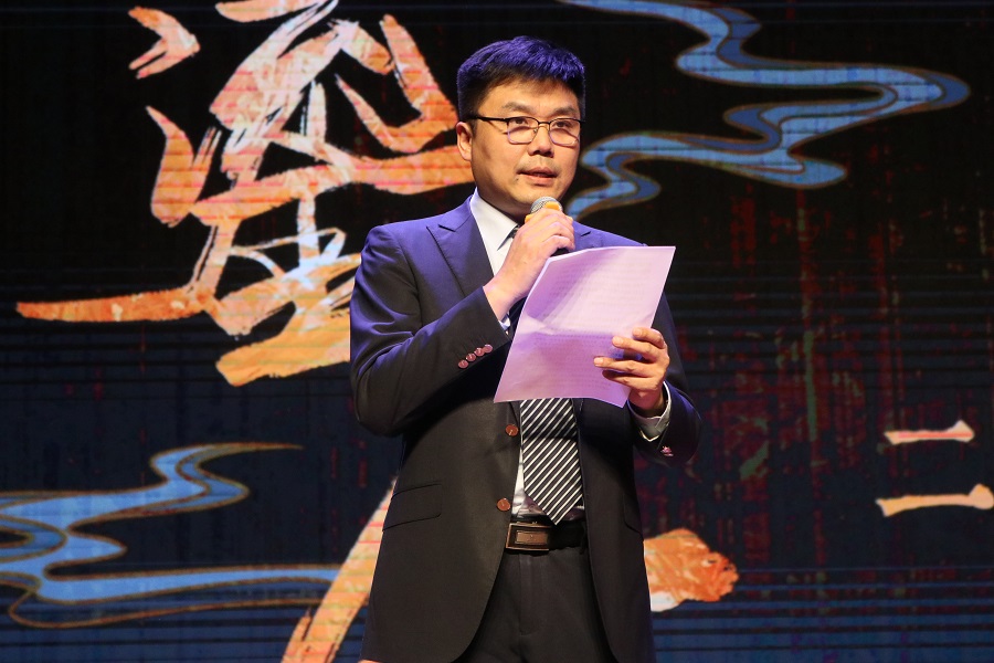 北京外國語大學黨委常委、副校長趙剛在活動現(xiàn)場講話。主辦方供圖