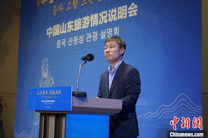 首爾市政府觀光體育局局長(zhǎng)金英渙致辭?！⑿?攝