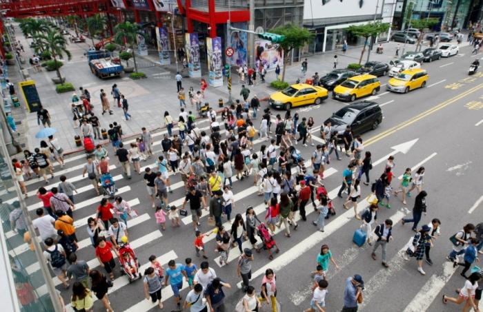 圖為信義商圈。圖片來(lái)源：臺(tái)灣“中時(shí)新聞網(wǎng)”。