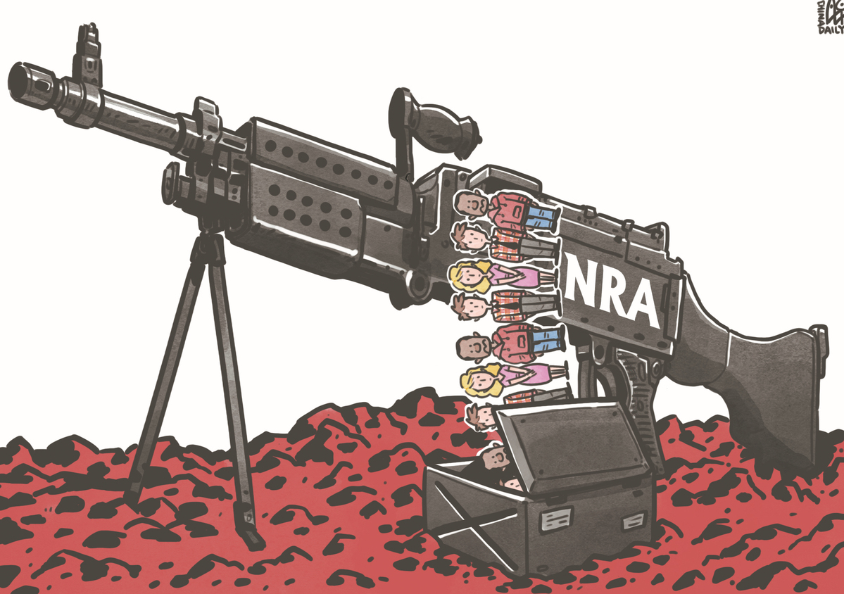 NRA成為推行槍支管控背后最大的阻力。（來源：中國日報 作者：蔡艨）