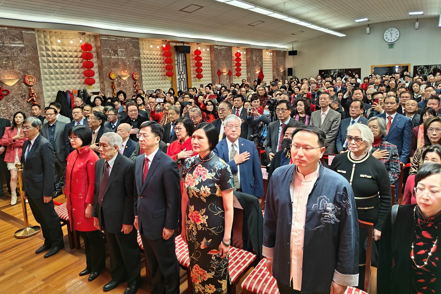 領(lǐng)區(qū)各州代表參加招待會。主辦方供圖