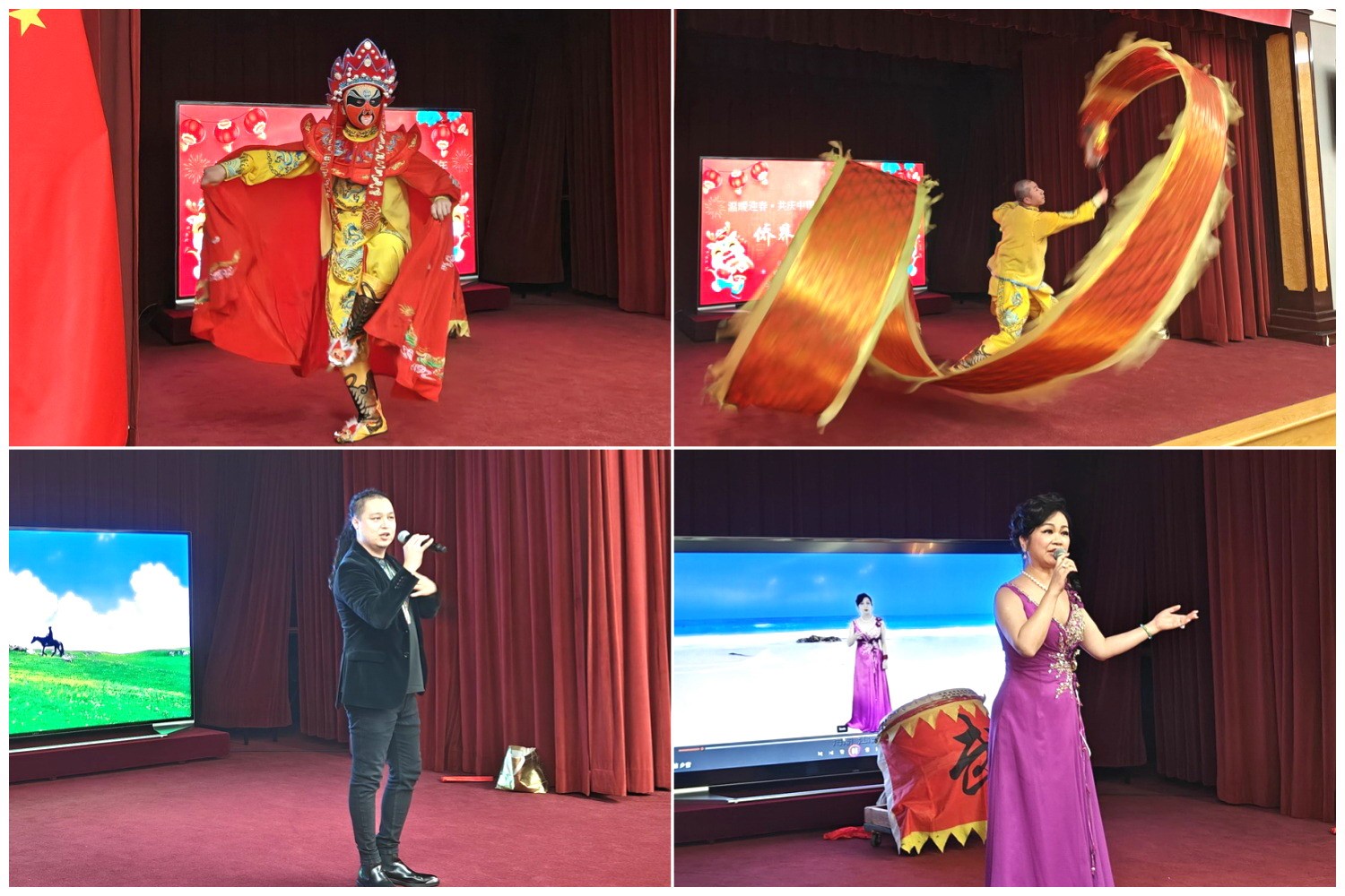 當(dāng)?shù)貎S界知名演員獻上精彩演出。主辦方供圖