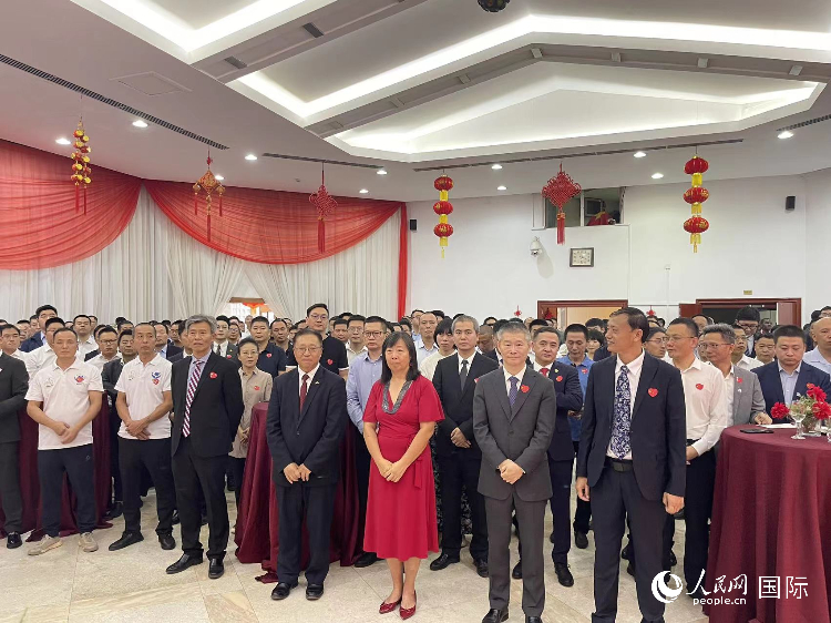 駐尼日利亞使館春節(jié)招待會現(xiàn)場。人民網(wǎng)記者 姜宣攝