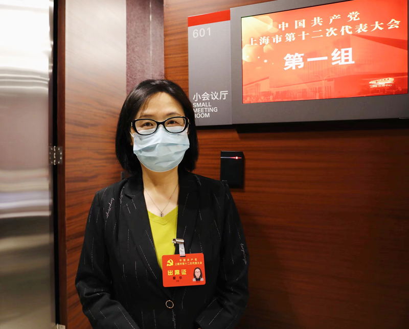 黨代表翟華。人民網(wǎng) 王文娟攝