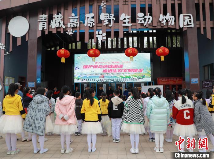 圖為青海省西寧市開(kāi)展第42屆“愛(ài)鳥(niǎo)周”科普宣傳活動(dòng)?！●R銘言 攝