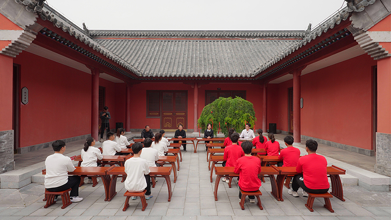 “一塊豆腐話清廉”思政課。滁州市委網(wǎng)信辦供圖