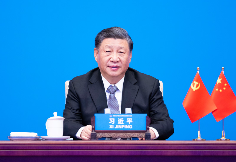 2023年3月15日，習(xí)近平主席在北京出席中國(guó)共產(chǎn)黨與世界政黨高層對(duì)話會(huì)，并發(fā)表題為《攜手同行現(xiàn)代化之路》的主旨講話。