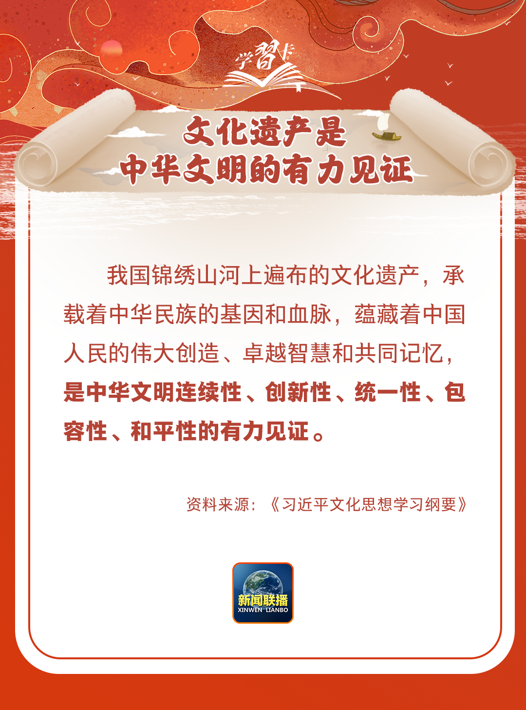 學(xué)習(xí)卡丨守護好中華民族的文化瑰寶！