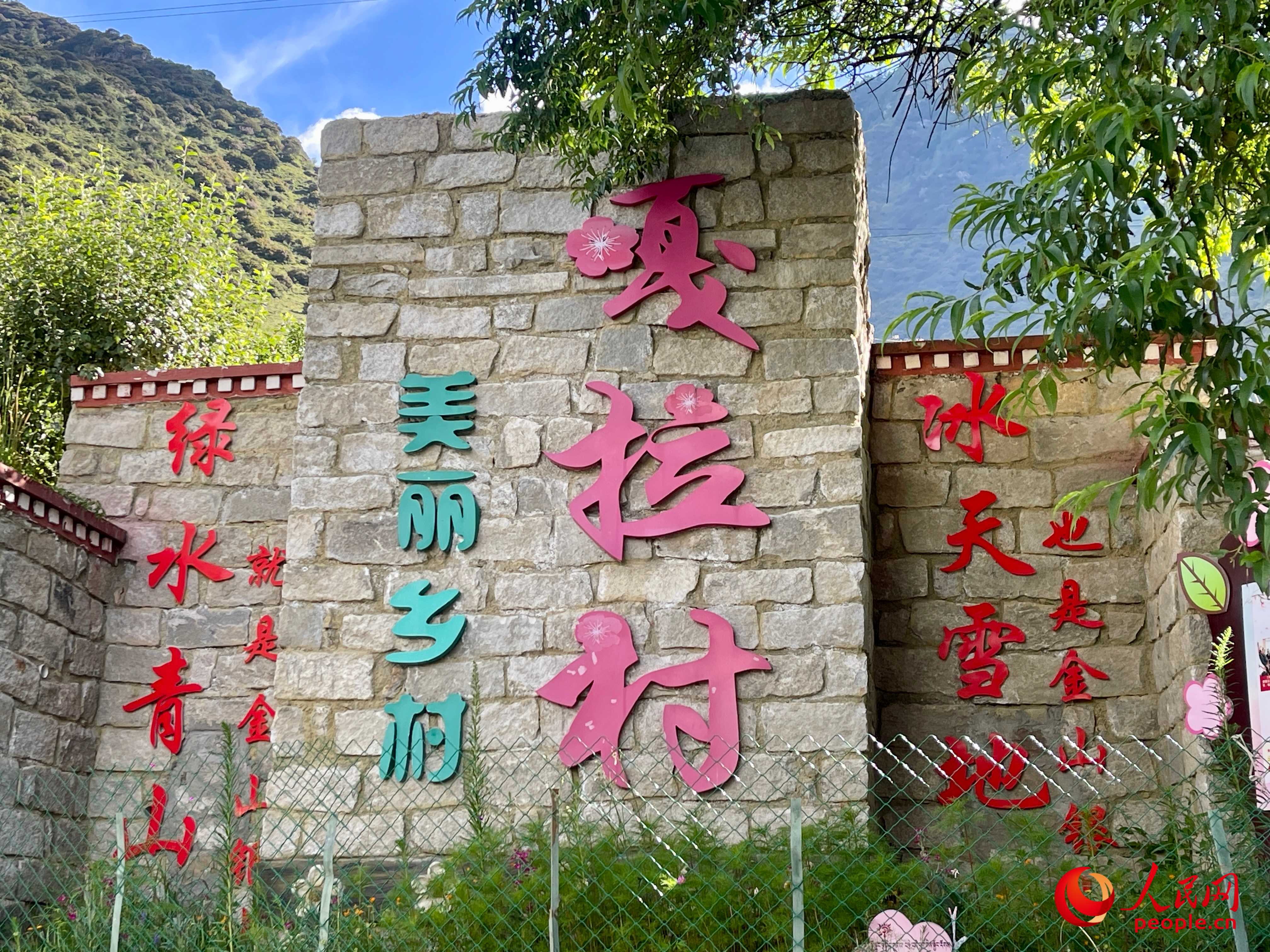 林芝鎮(zhèn)嘎拉村。人民網(wǎng) 周靜圓攝